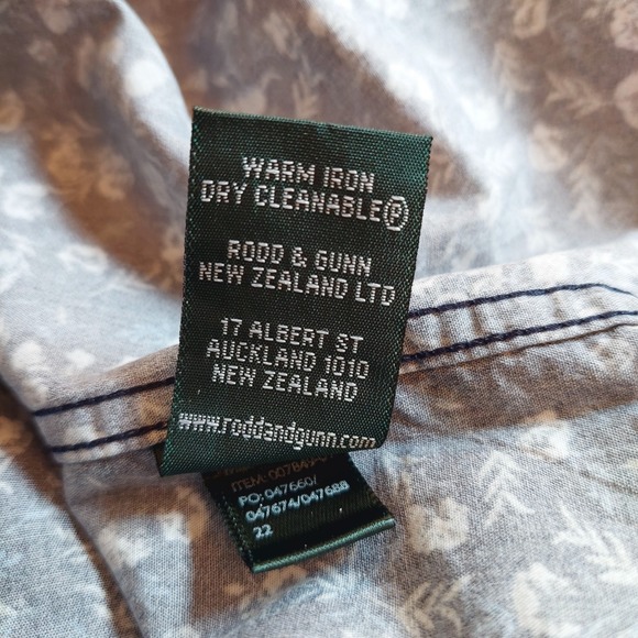 NEW! Rodd & Gunn Men's Hinckley LS Shirt Cotton Italian Midnight Blue Sz S $168 - Picture 14 of 14